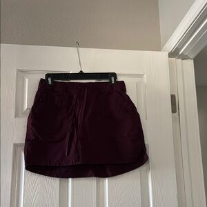 Women's Burgundy Skort